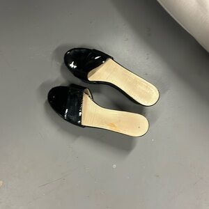 Prada patent slides.  Used